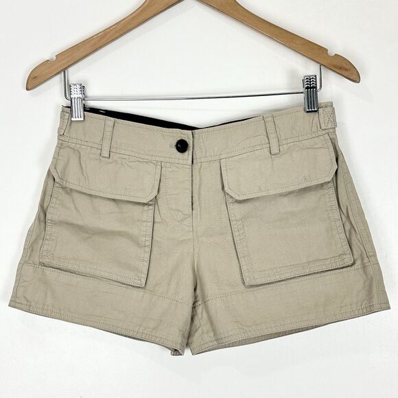 DOLCE & GABBANA Cotton Khaki Cargo Utility Women's ShortsSize 38 US 2 UK6